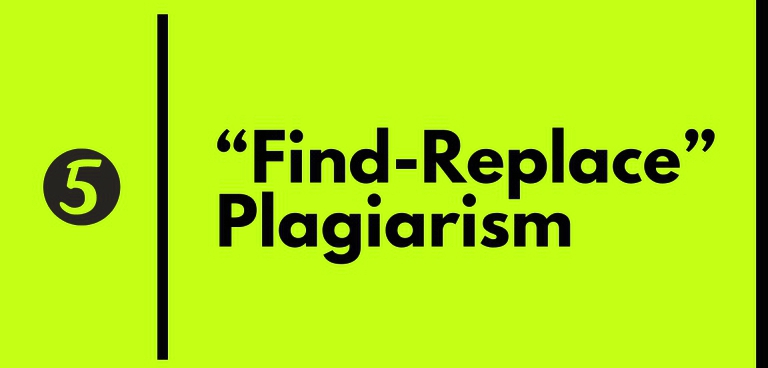 “Find-Replace”–Plagiarism