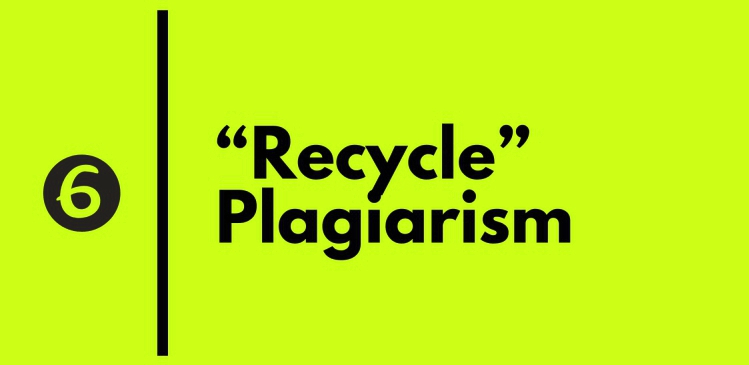 “Recycle”–Plagiarism