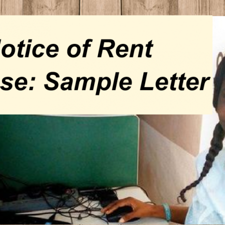Notice of Rent Increase in House Rents to Tenants 2021/2022