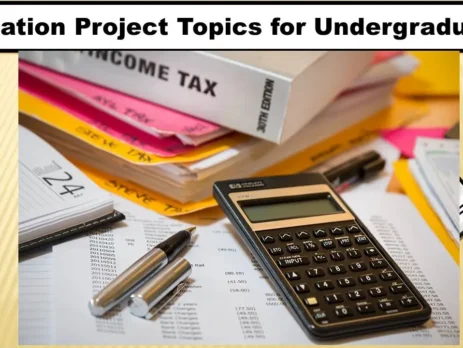 taxation project topics