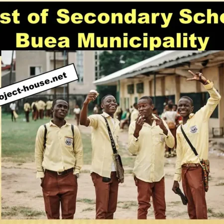 Full List of Secondary Schools in Buea Municipality