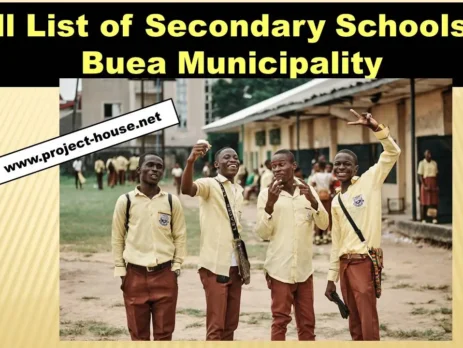 Full List of Secondary Schools in Buea Municipality