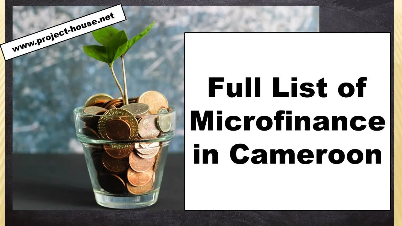 Full List of Microfinance Institutions in North West Region, Cameroon